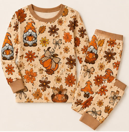 Pumpkins n Gnomes 2-piece set