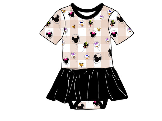 Mickey and Friends Bamboo Viscose Baby Skirted Bodysuit (Copy)