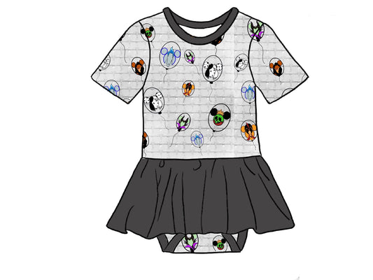 Villainous Bamboo Viscose Baby Skirted Bodysuit